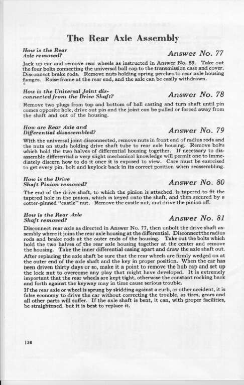 1925 Ford Owners Manual Page 40